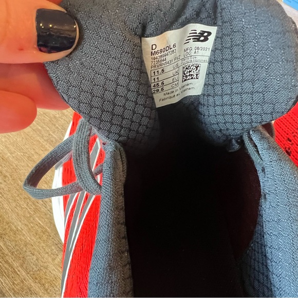 PRICE DROP 🚨 New Balance Men's 680v6 Cushioning Running Shoe 11.5 sneaker red - Picture 7 of 10